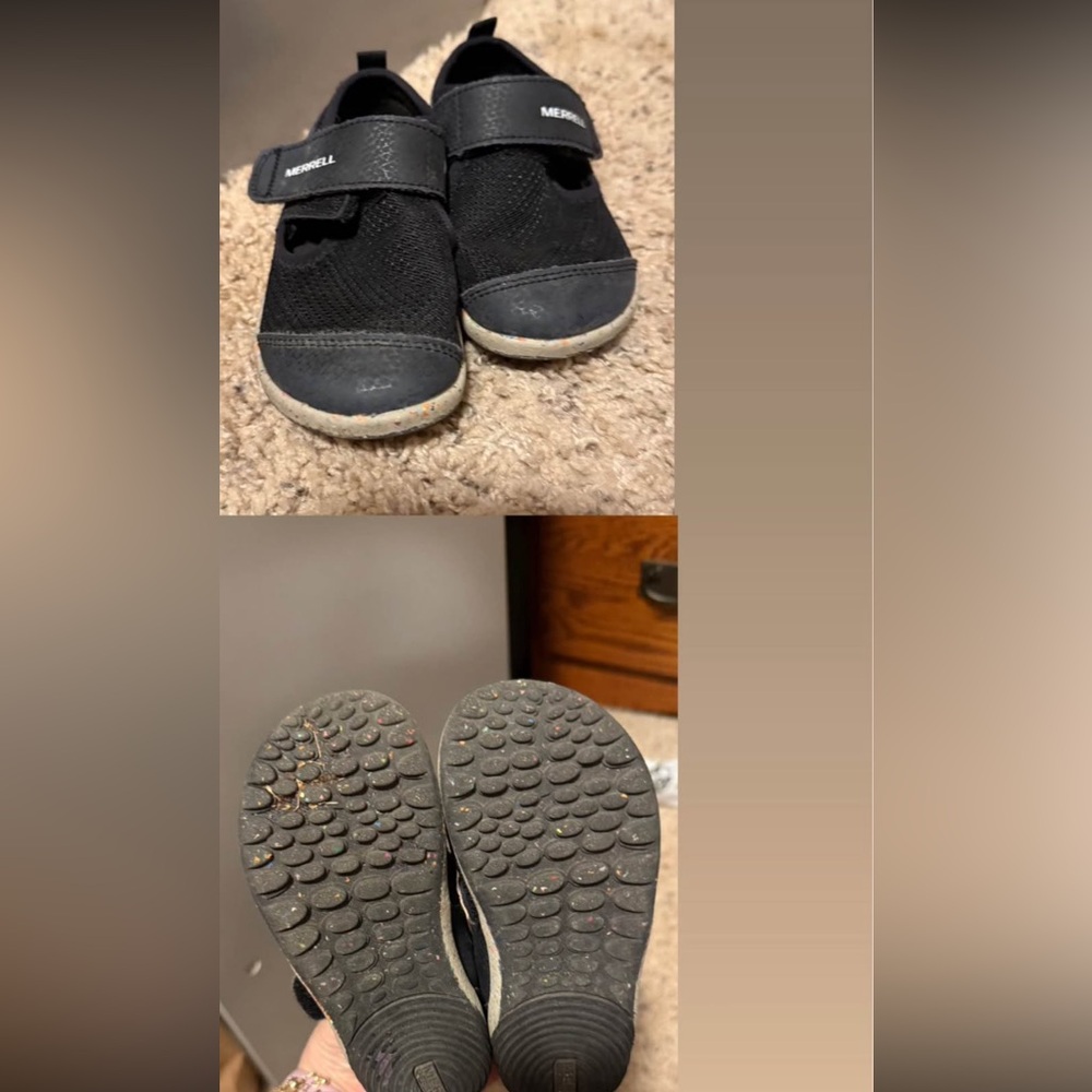 Merrell Black Baby Walker Shoes